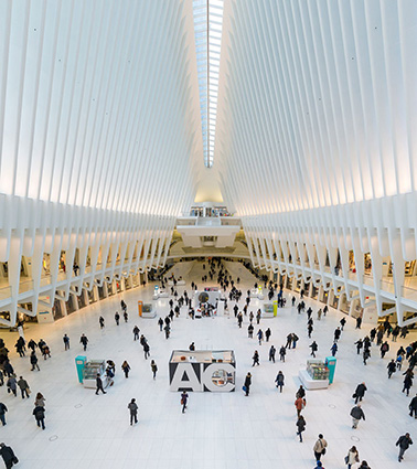 interior photo of new transit station