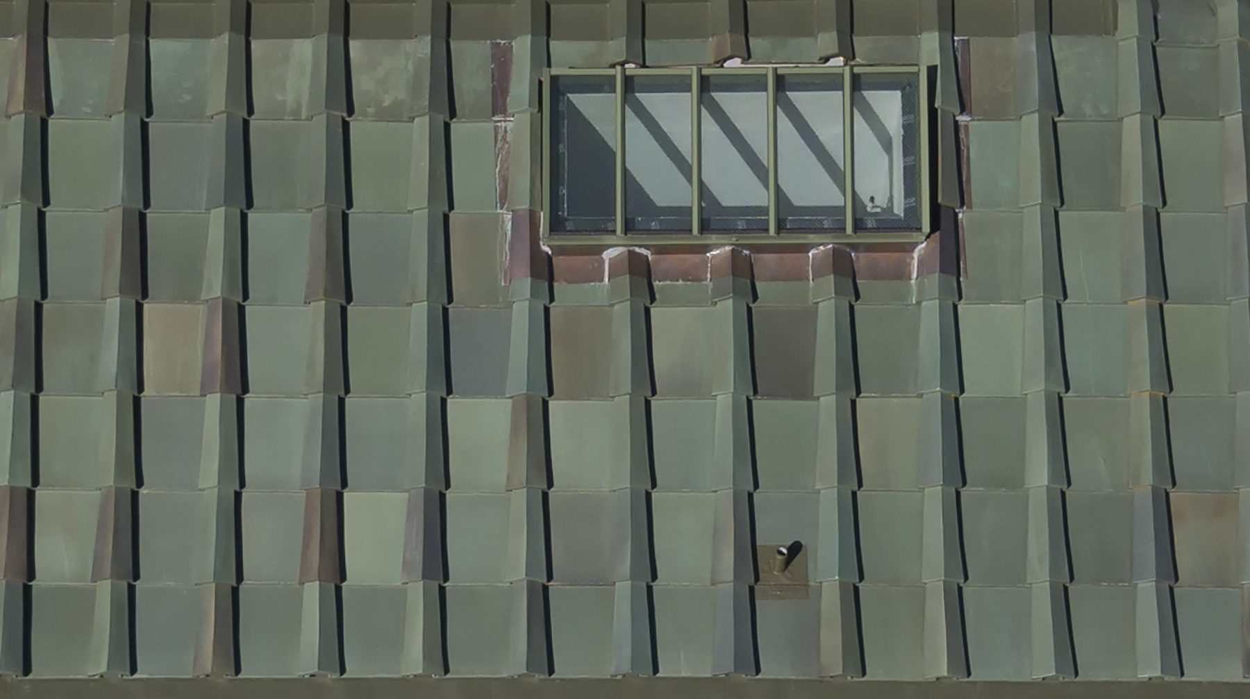 dusty green roof tiles 