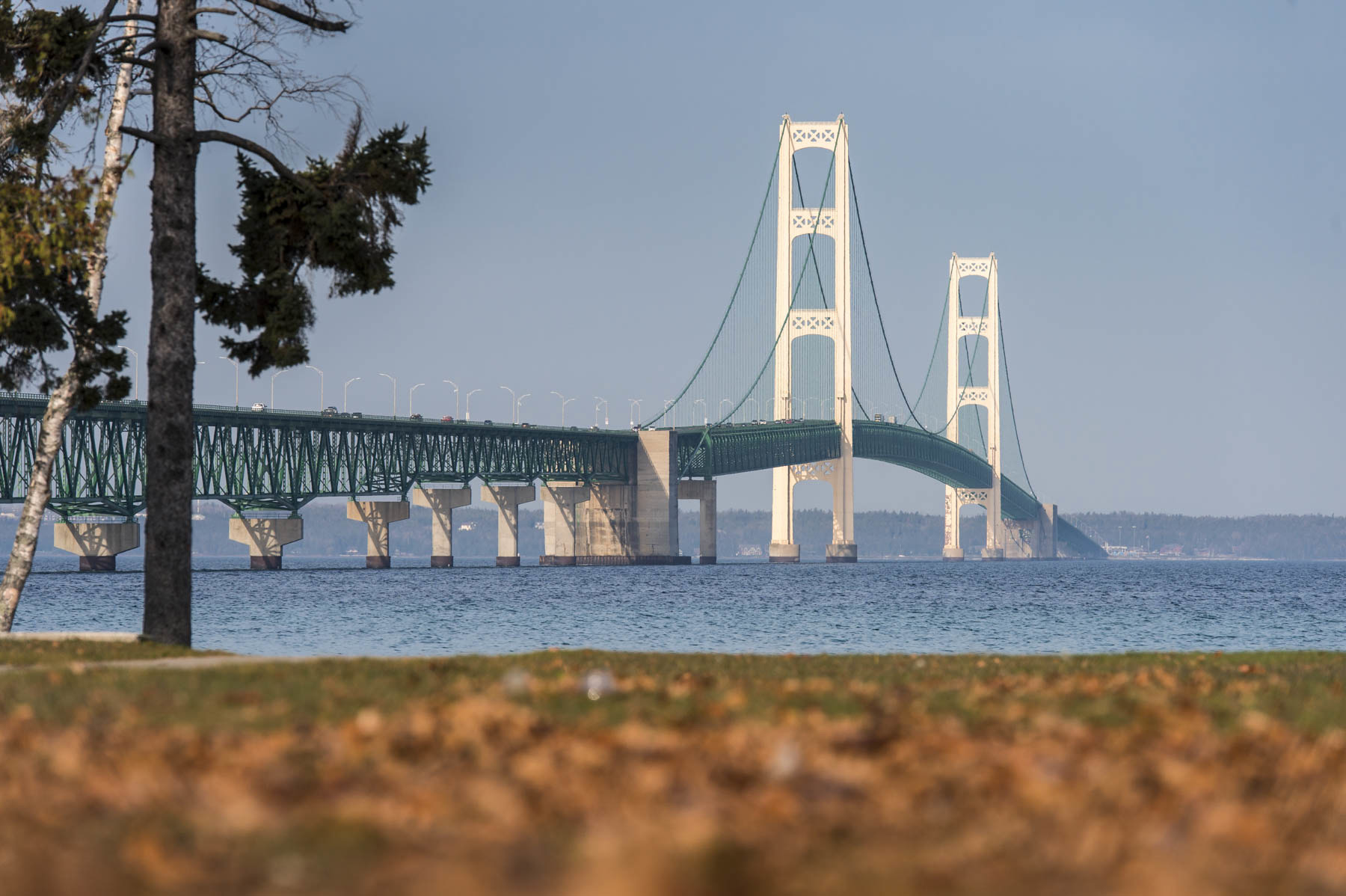 suspension bridge over water