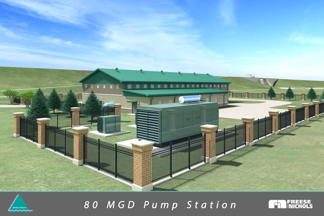 rendering of pump station