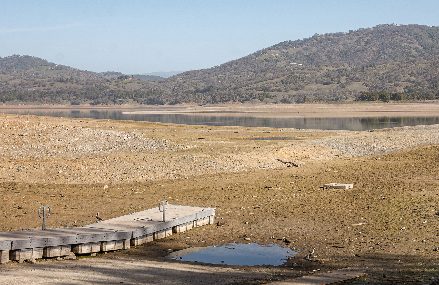 PARTIALLY EMPTY LAKE