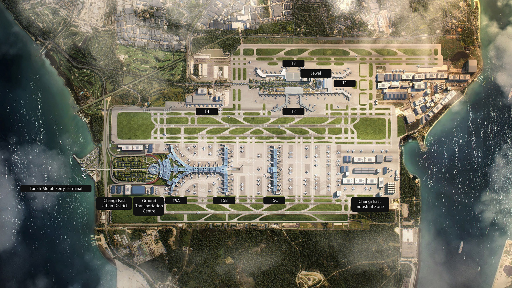 overall plan (Rendering courtesy of Changi Airport Group)