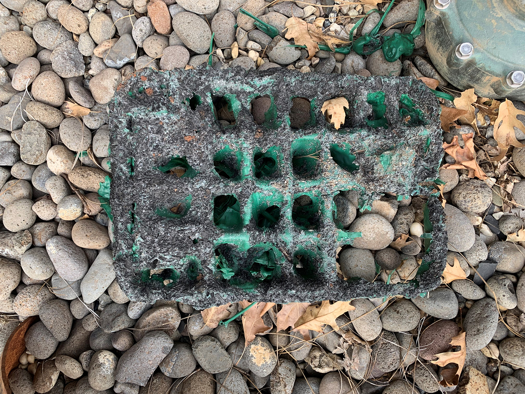Plastic components within drinking water distribution systems can thermally degrade during a wildfire, potentially releasing contaminants into the systems. (Courtesy of Erica Fischer) 