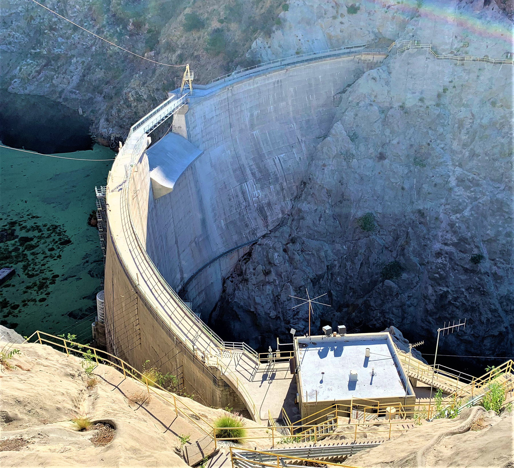 Spillway of a dam after modifications.