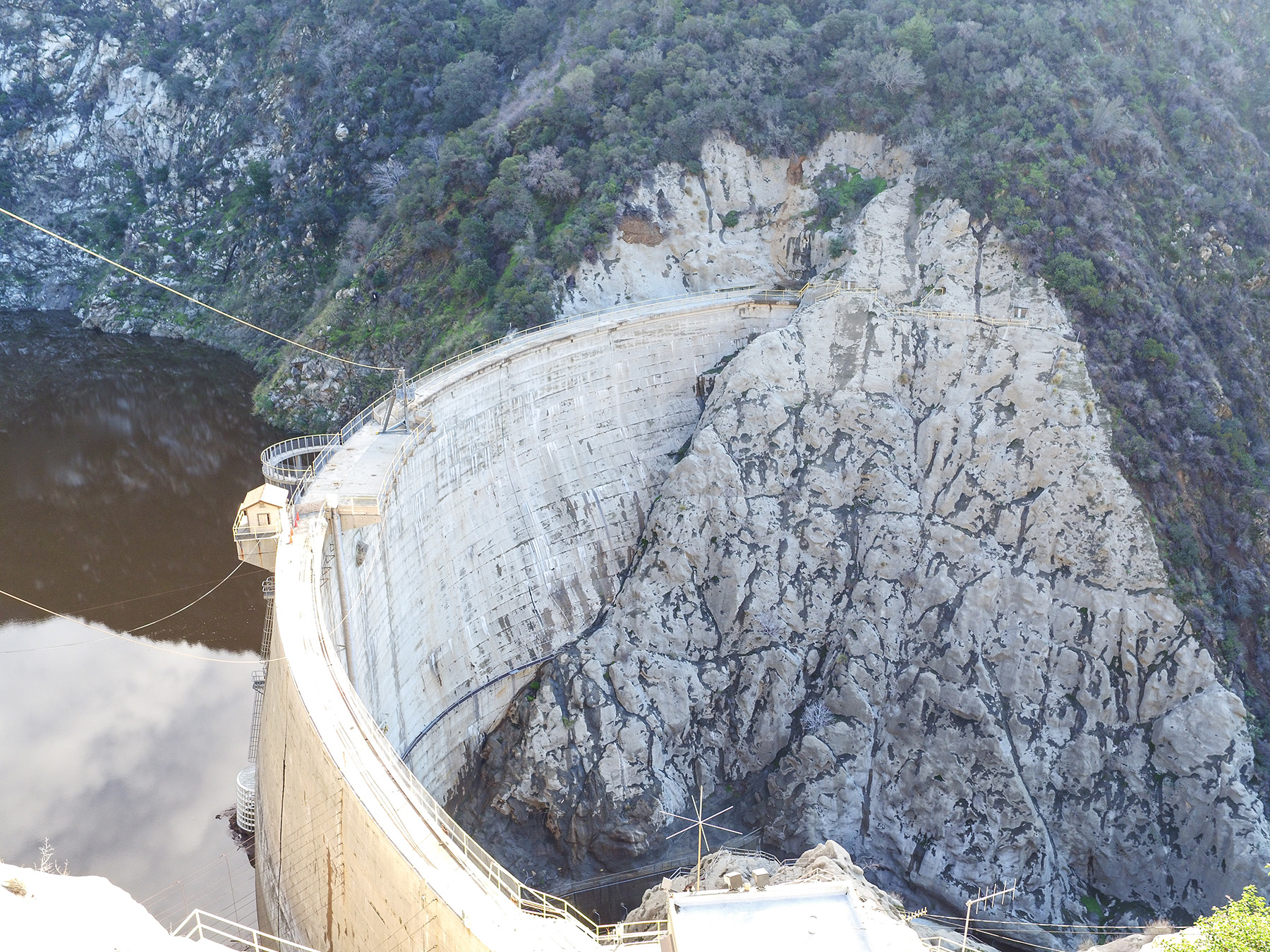 Spillway of a dam before repairs.