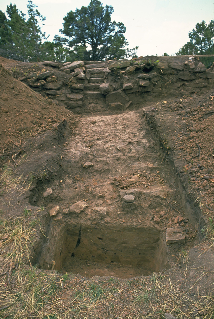 excavation site shows rocks and earth