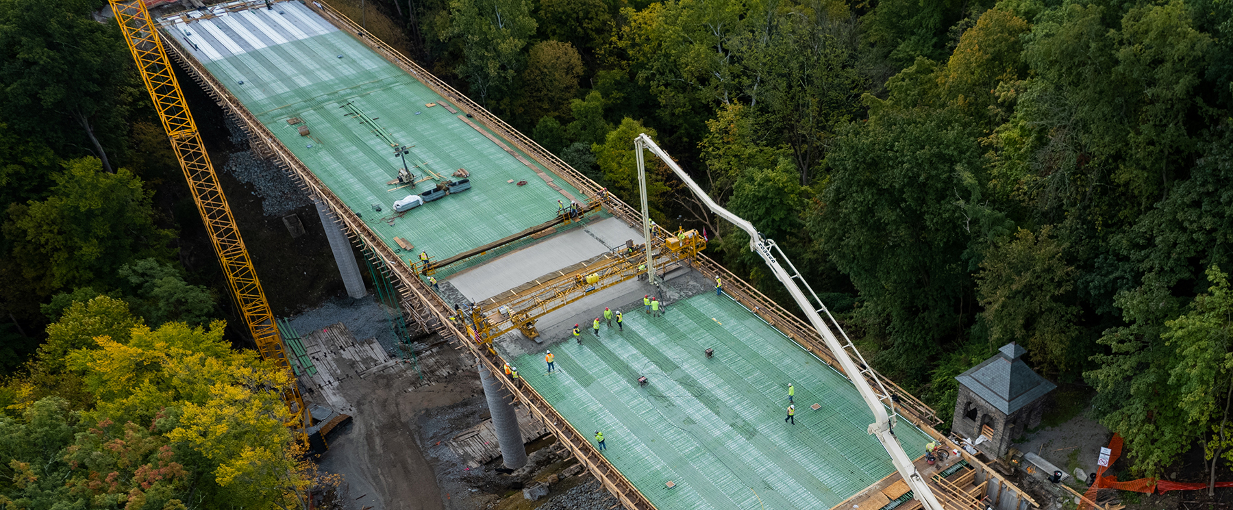 Concrete work began in late September 2022. (Image courtesy Swank Construction Co. LLC)