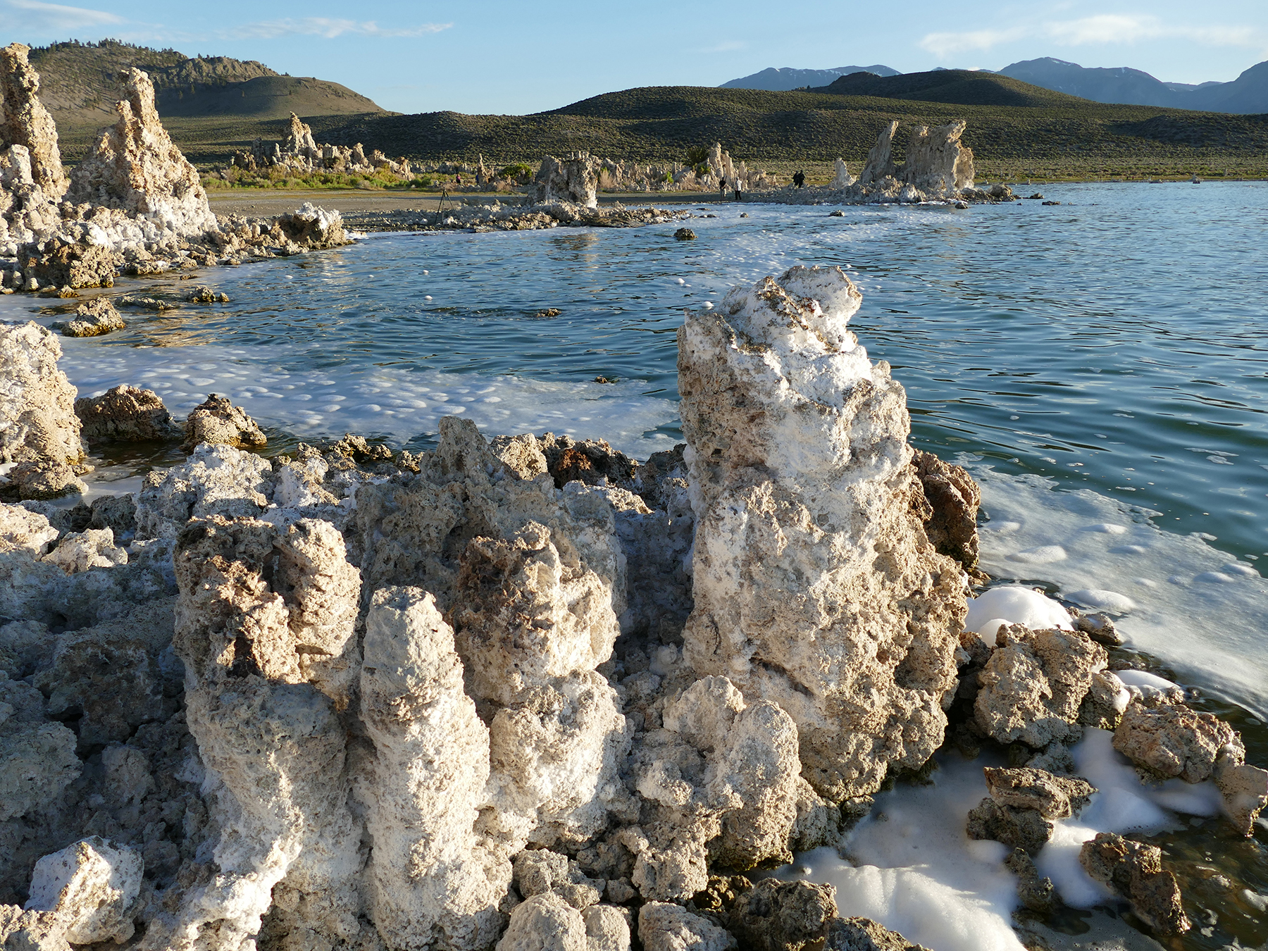 Rock formations, known as Tufa towers, at Mono Lake. (Photograph courtesy of the Mono Lake Committee)