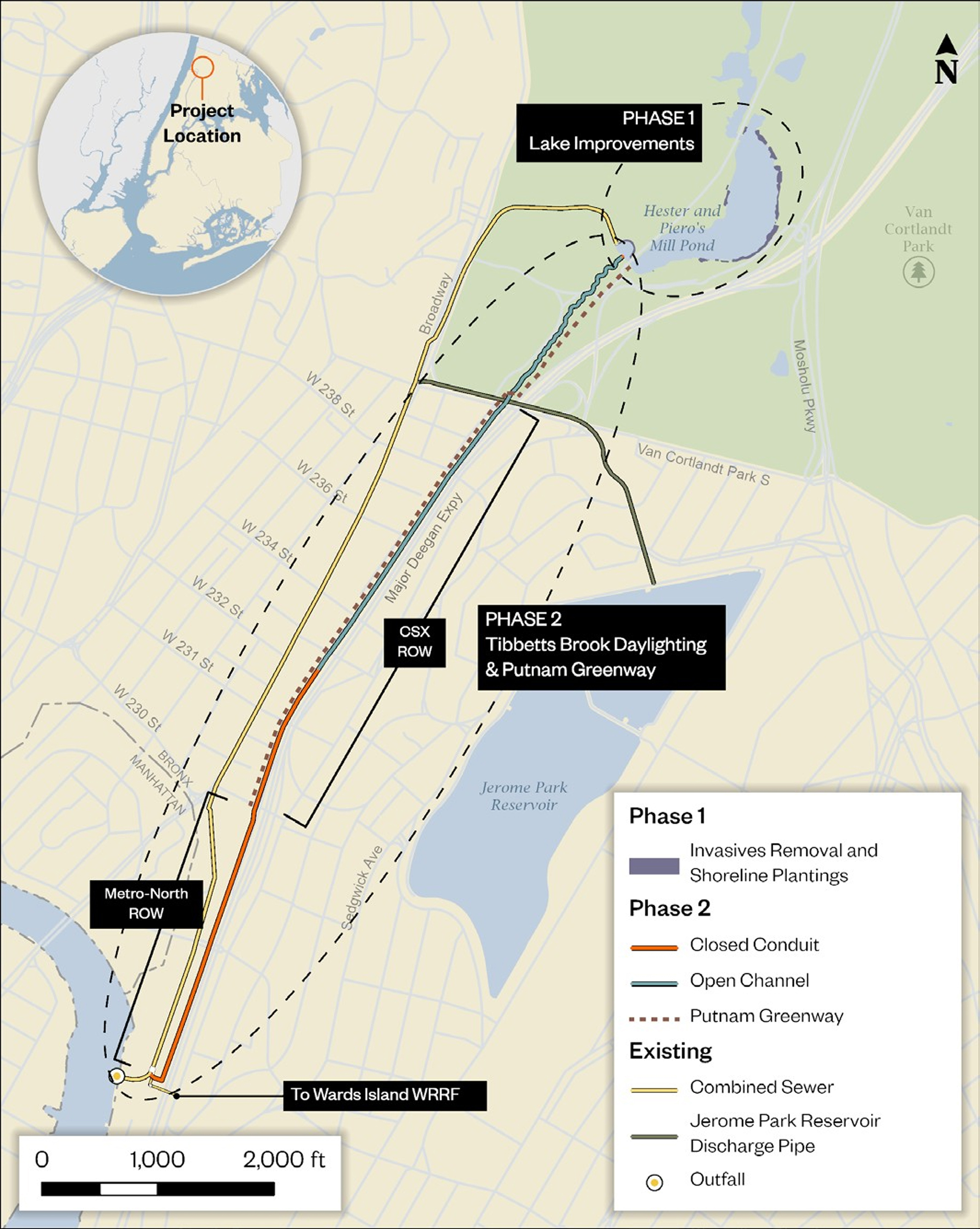 Project map (Image courtesy of the New York City Department of Environmental Protection)