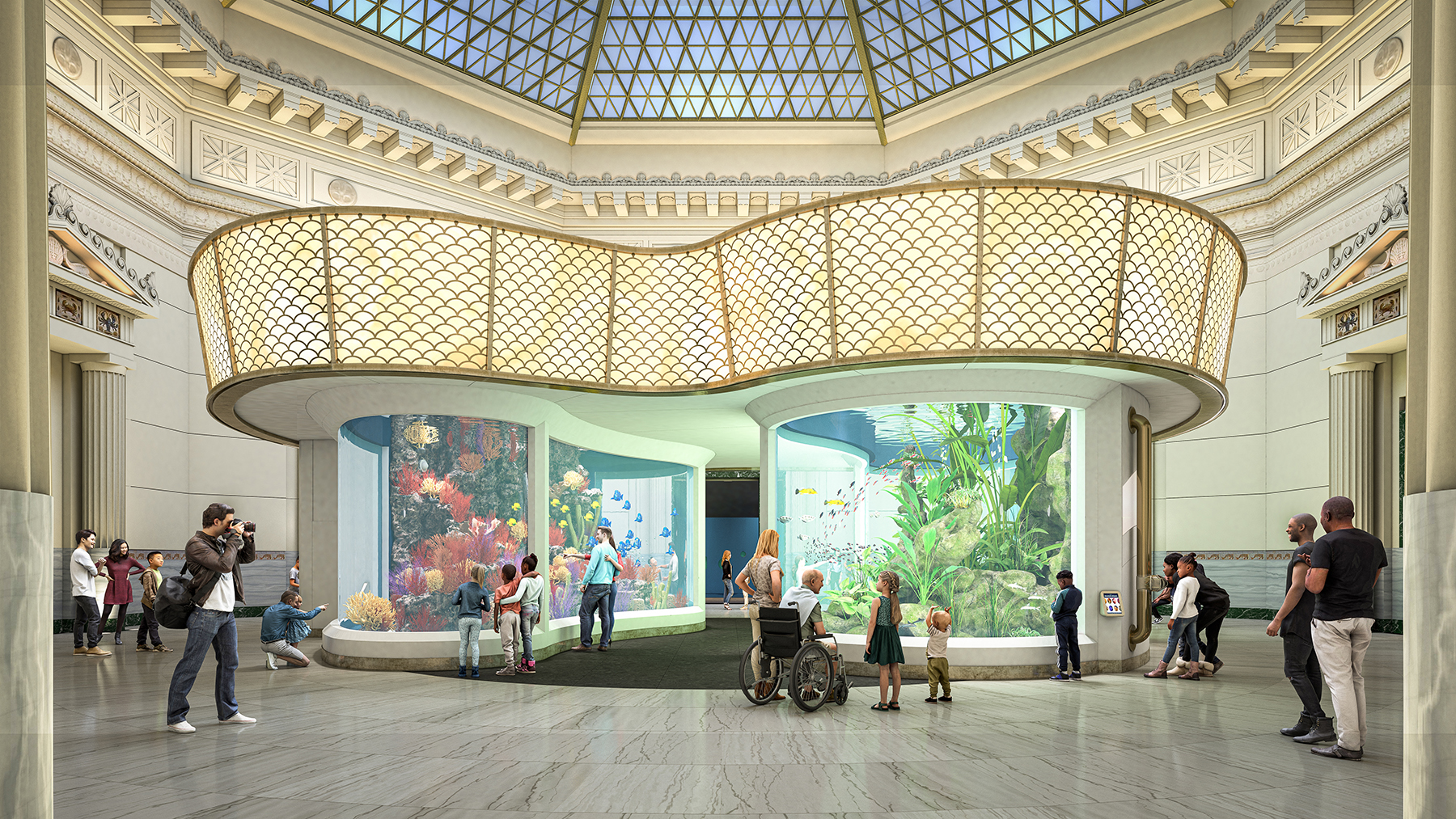 Wonder of Water. (Rendering © Shedd Aquarium)