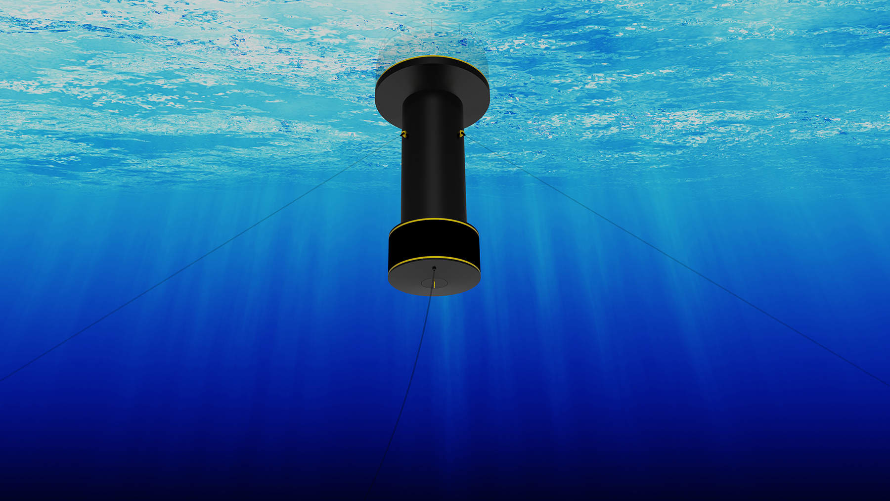 The SeaWell 150 Buoy includes a seawater desalination system that is designed to produce up to 1 mgd of drinking water. (Image courtesy of SeaWell LLC)