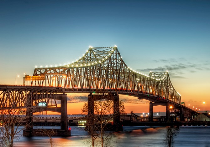 Horace Wilkinson Bridge (Baton Rouge, Louisiana) © Getty Images