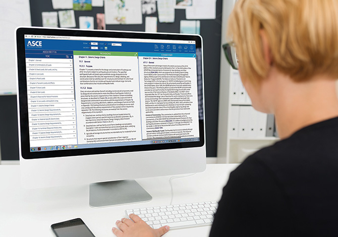 ASCE 7 Online in use