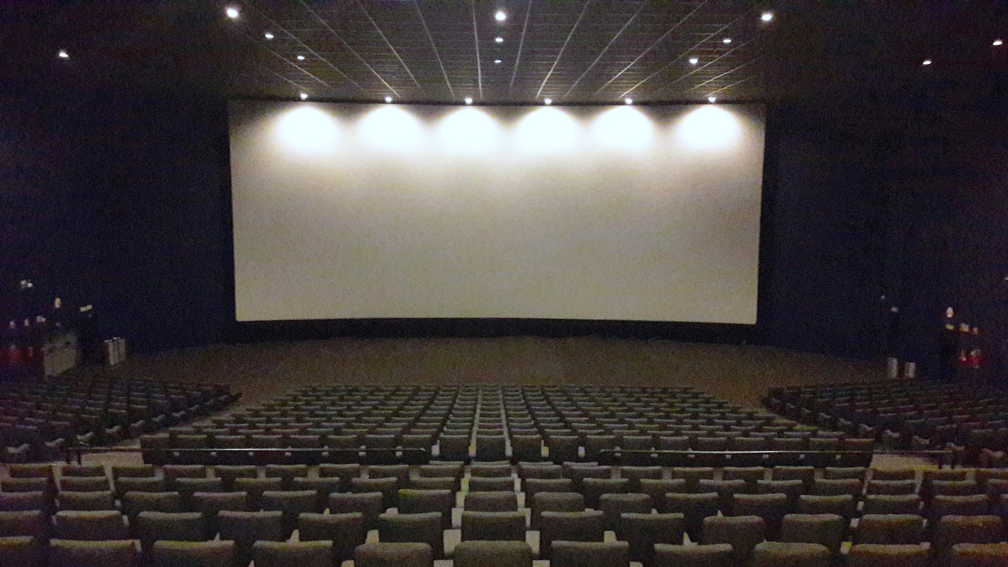 photo of an empty movie theater