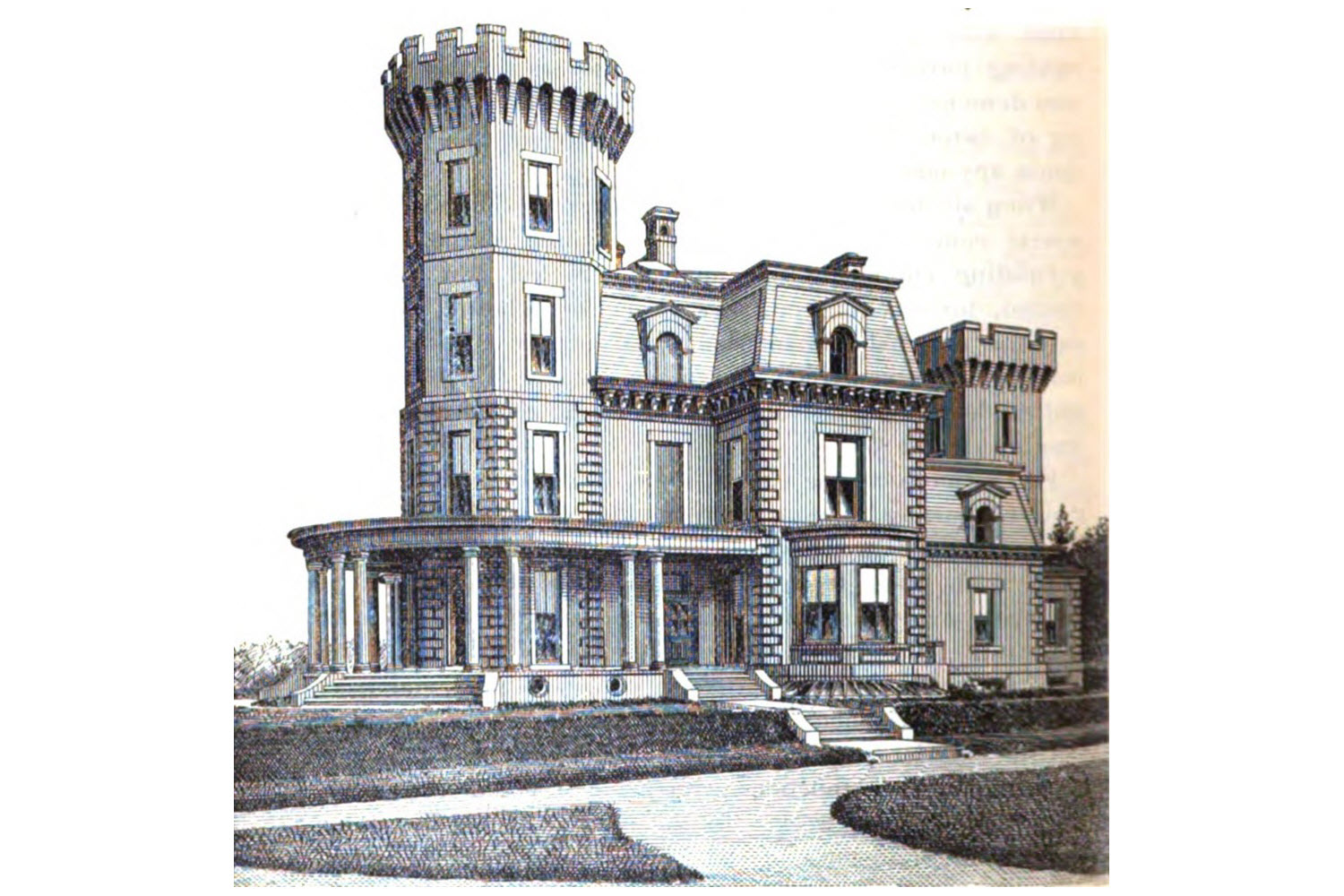 Illustration of the Ward House