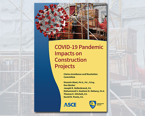 Cover of the book, COVID-19 Pandemic Impacts on Construction Projects