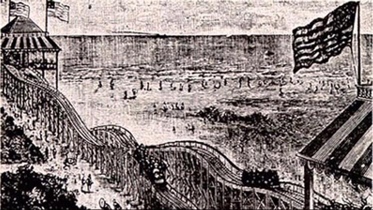 First roller coaster in America opens, June 16, 1884