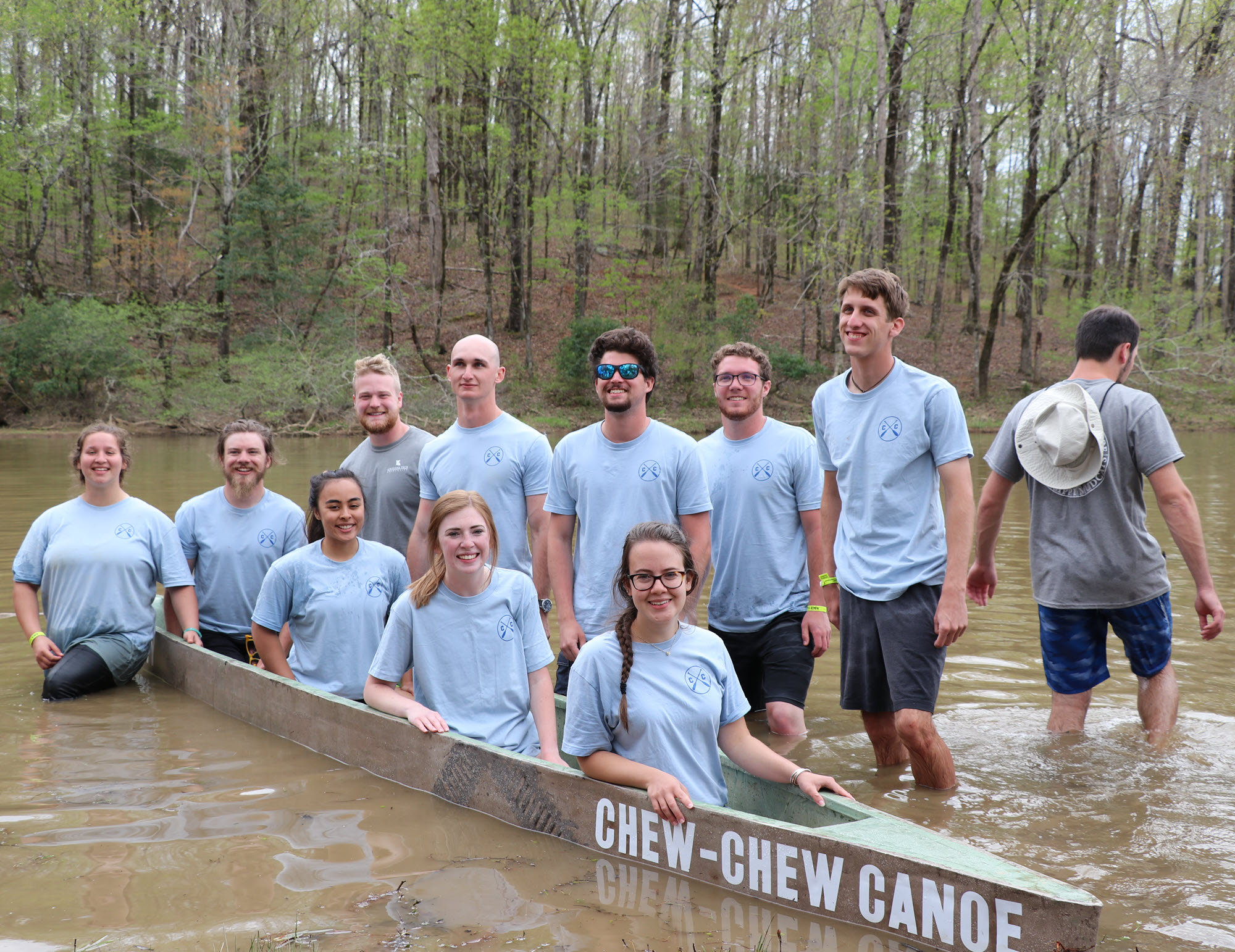 photo of Louisiana Tech canoe
