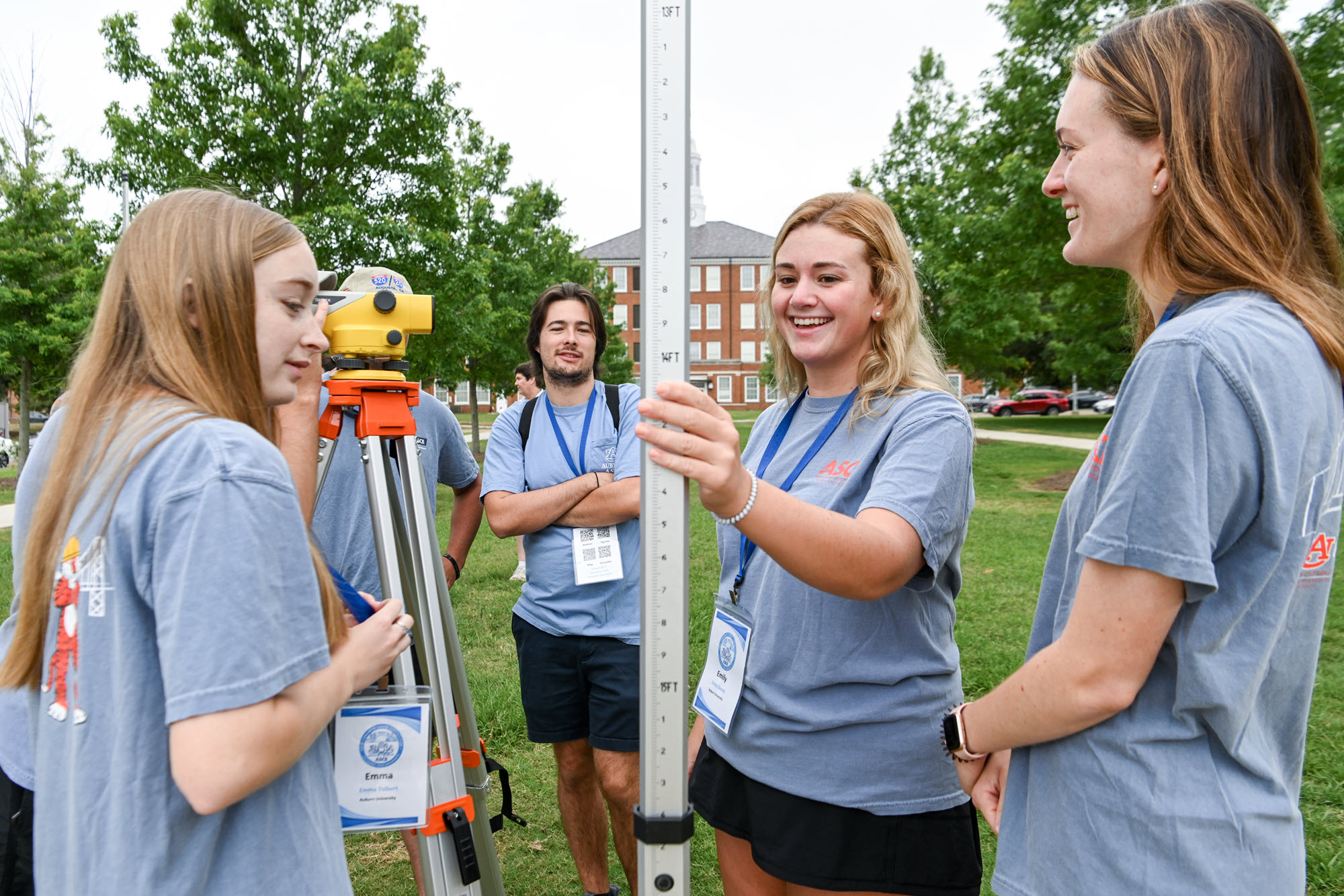 photo of the Auburn surveying team