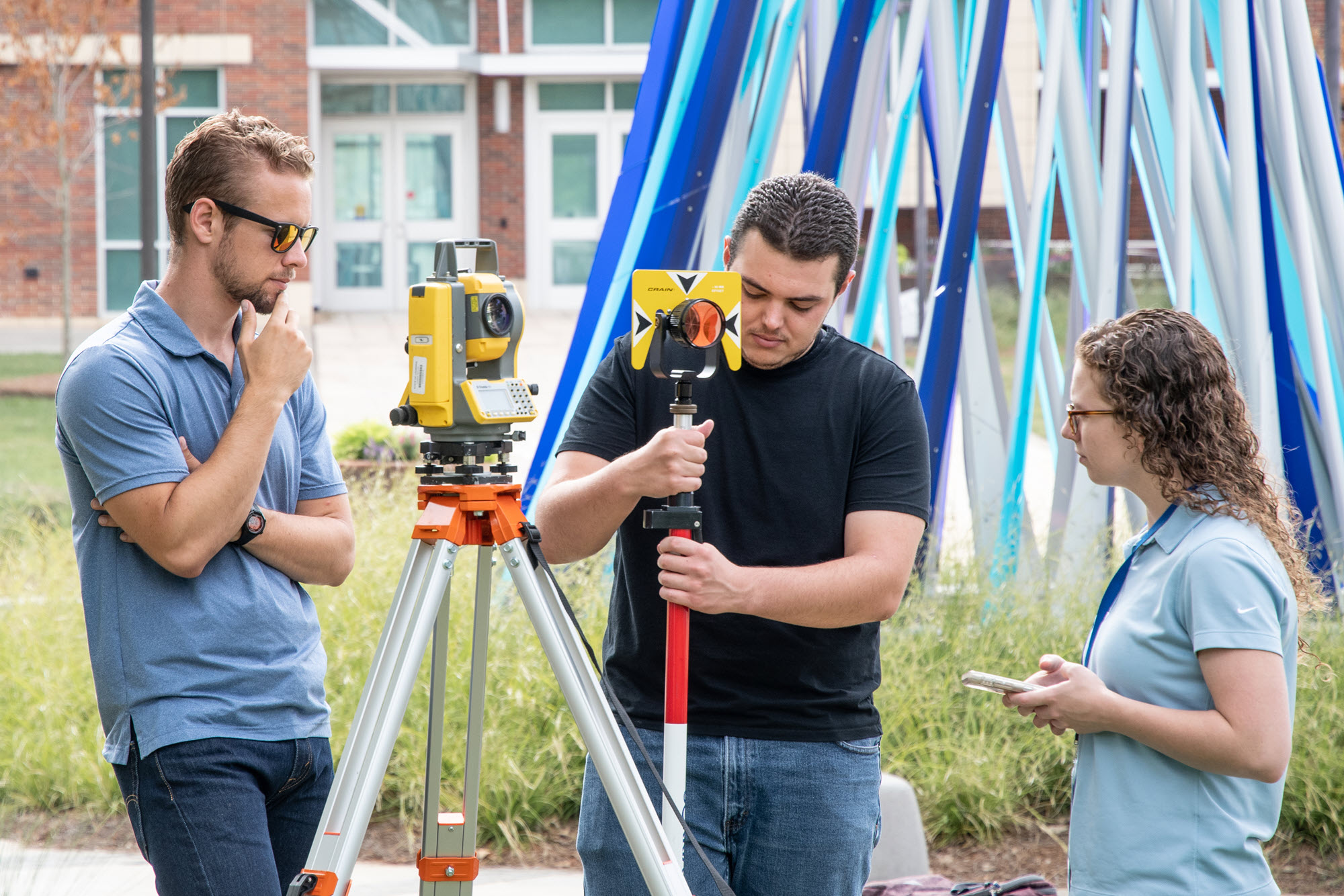 photo of the Colorado School of Mines surveying team