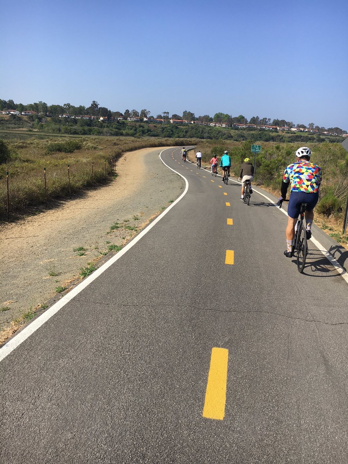 photo of OC Branch members on the bike trail