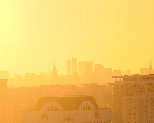 Climate change hot city