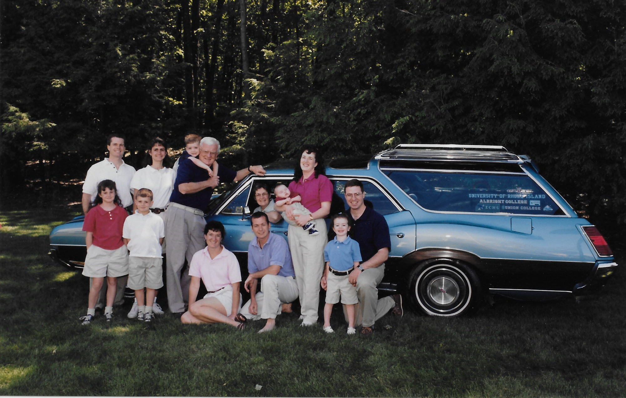photo of O'Neill family in 1997