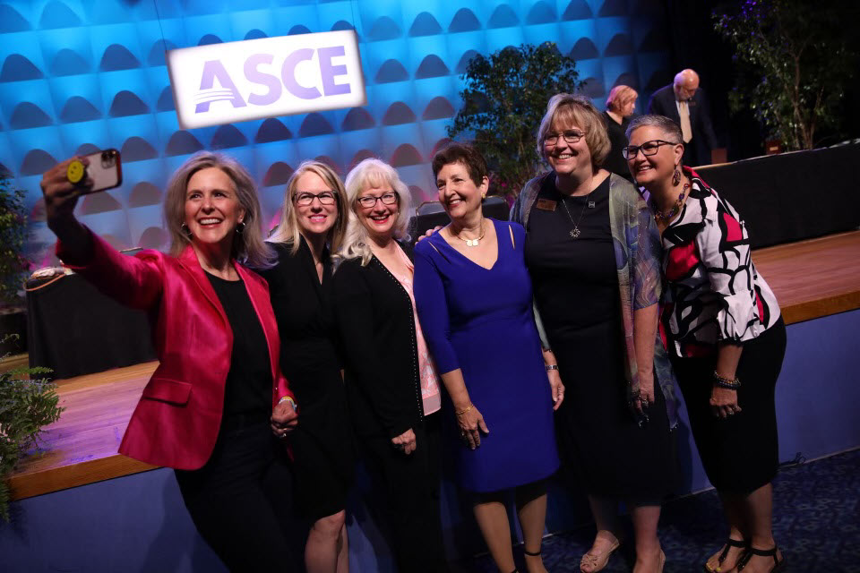 photo of ASCE's female presidential officers