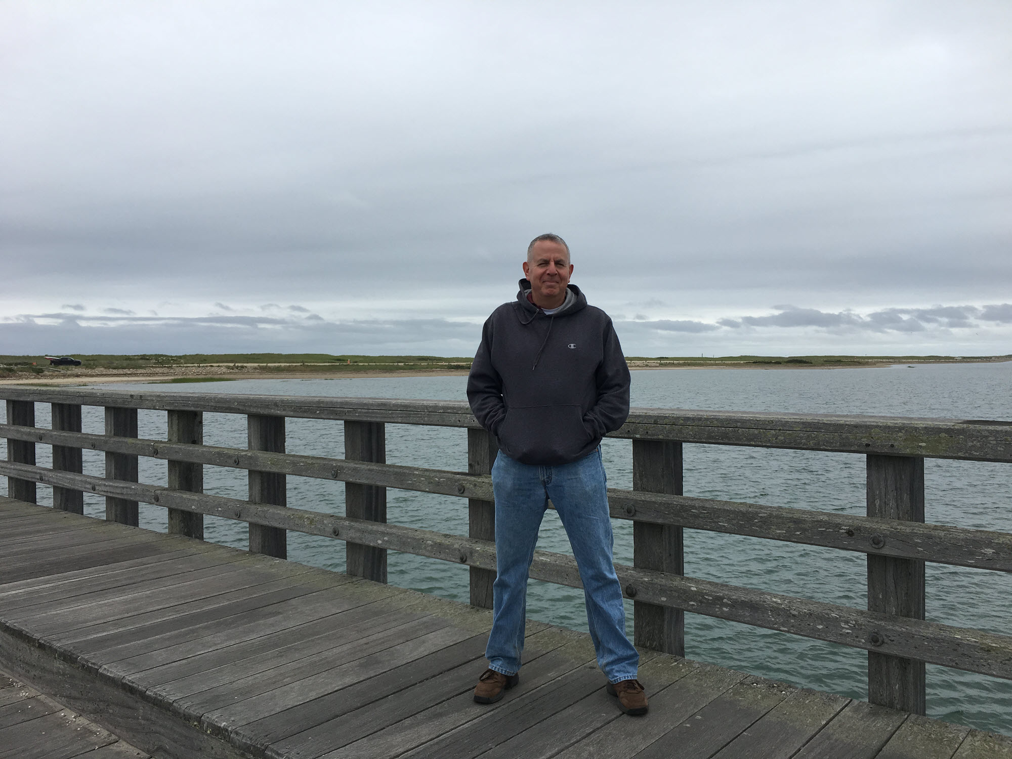 photo of Brian Brenner on a bridge