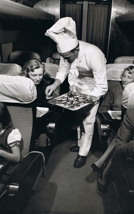 photo of air travel long ago