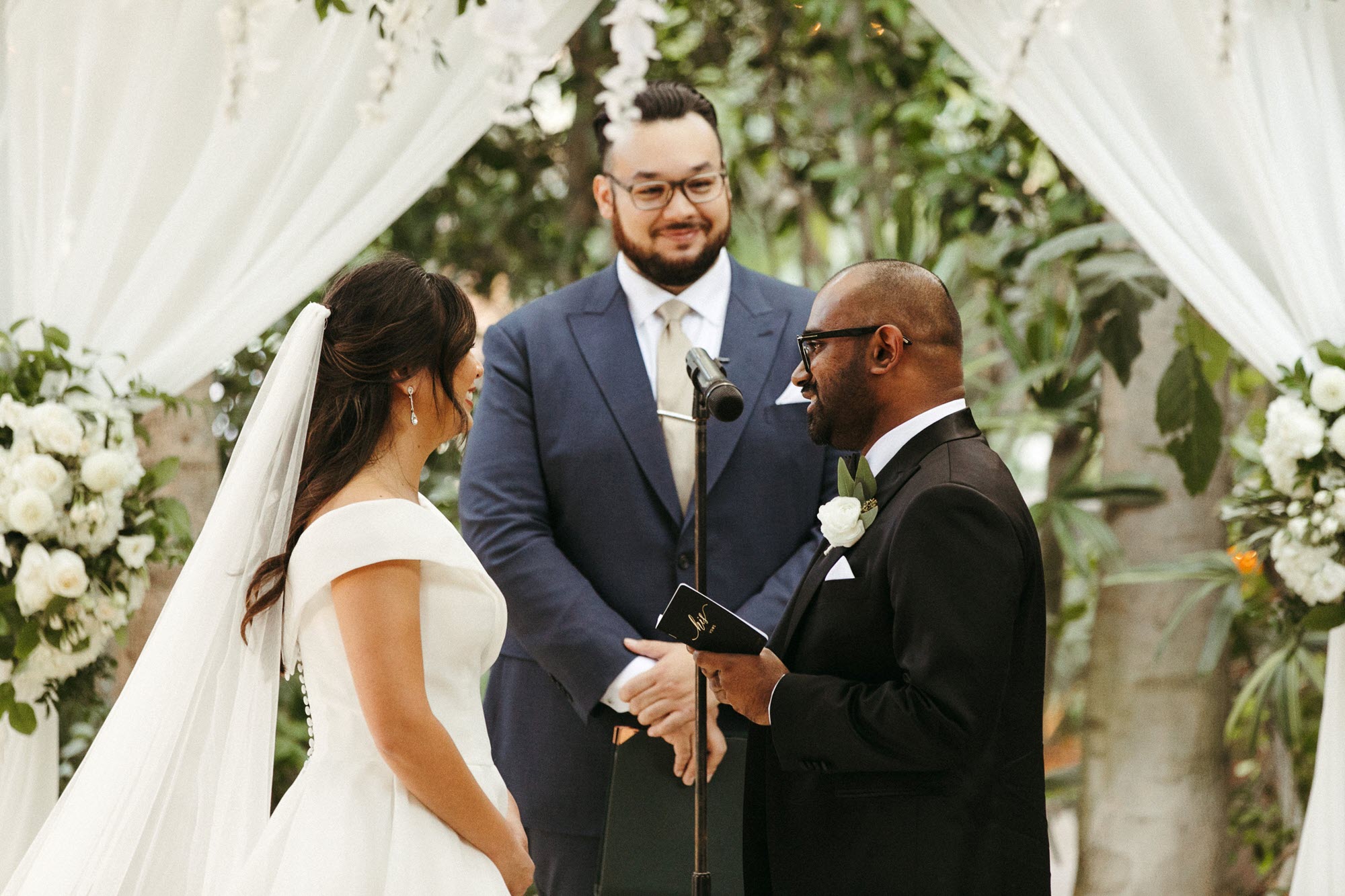 photo of Jaffer Almosawy officiating a wedding