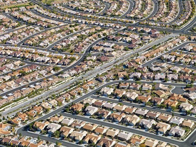 photo of Las Vegas street grid