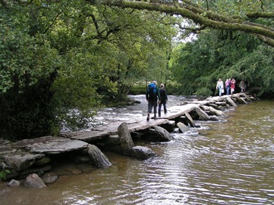 photo of ancient clapper bridge