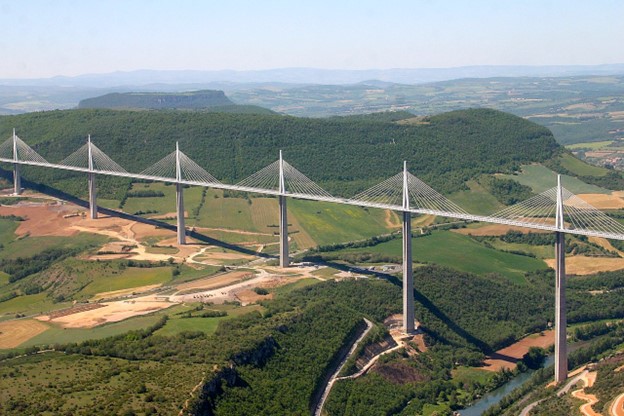 photo of bridge across French valley