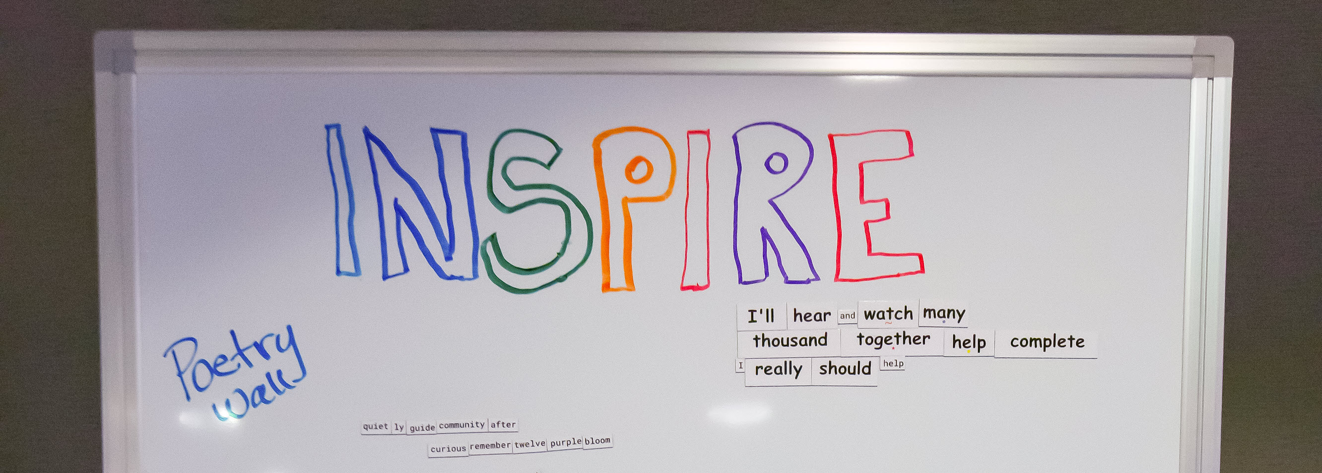 photo of poetry wall