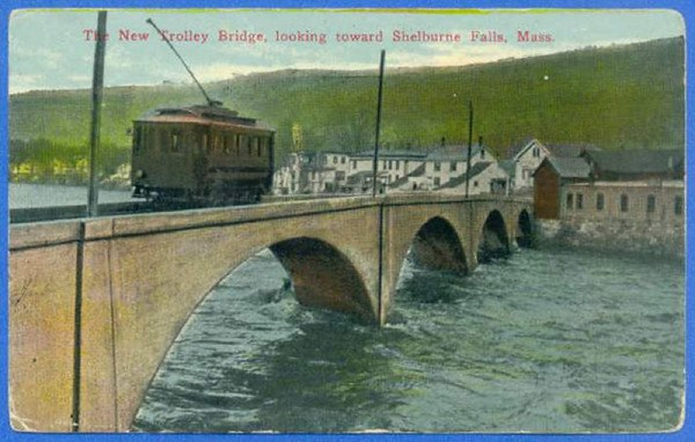 postcard of Trolley Bridge