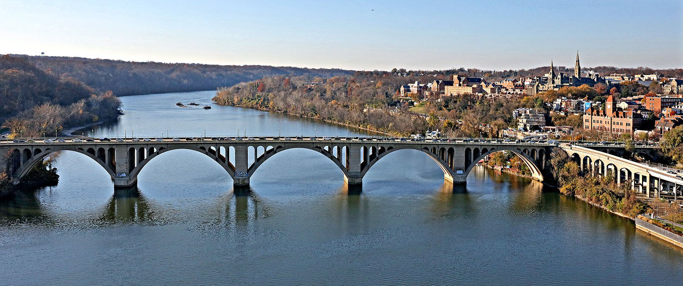 photo of Key Bridge during the day