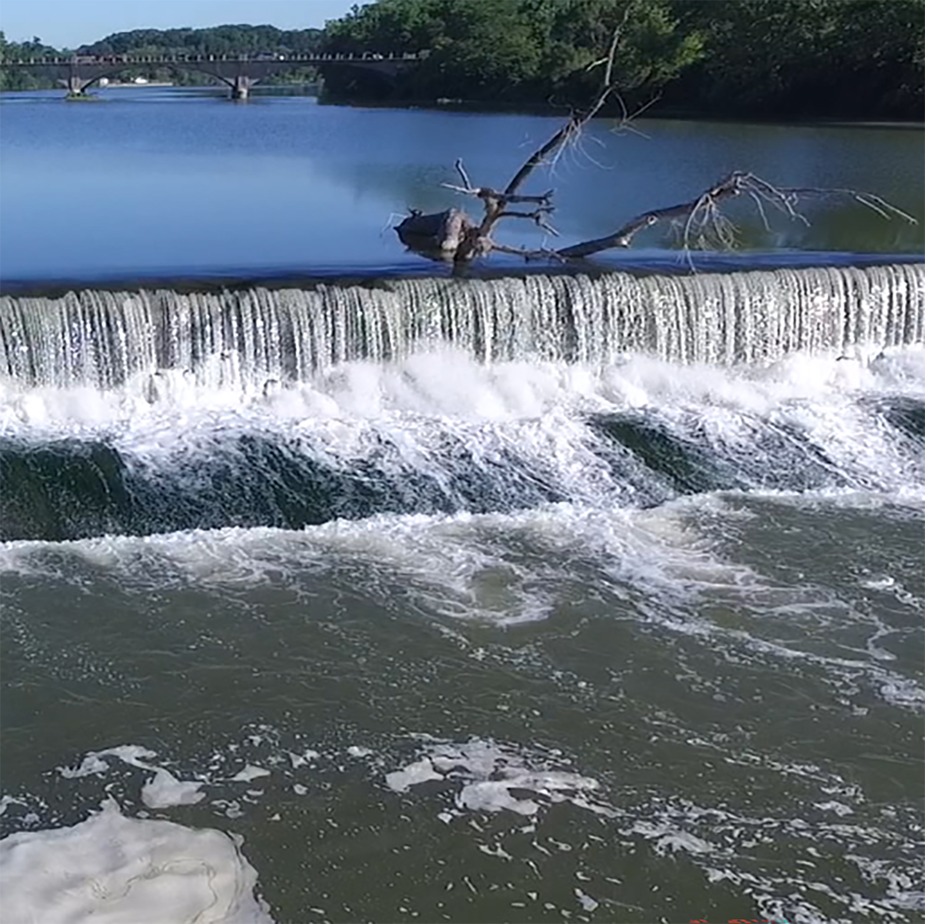 image of a low-head dam