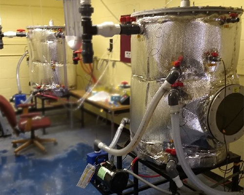 Pilot-scale digesters used in the study