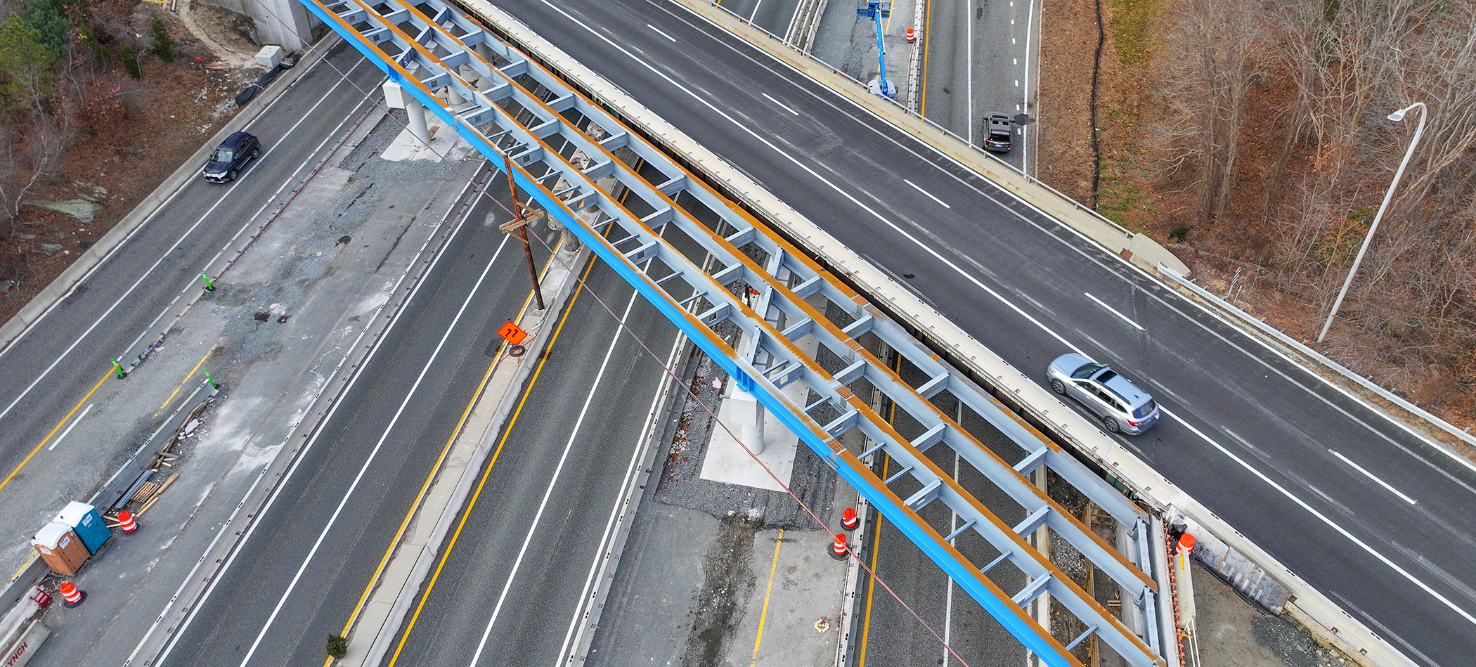 aerial view of a highway project aerial view of a highway project