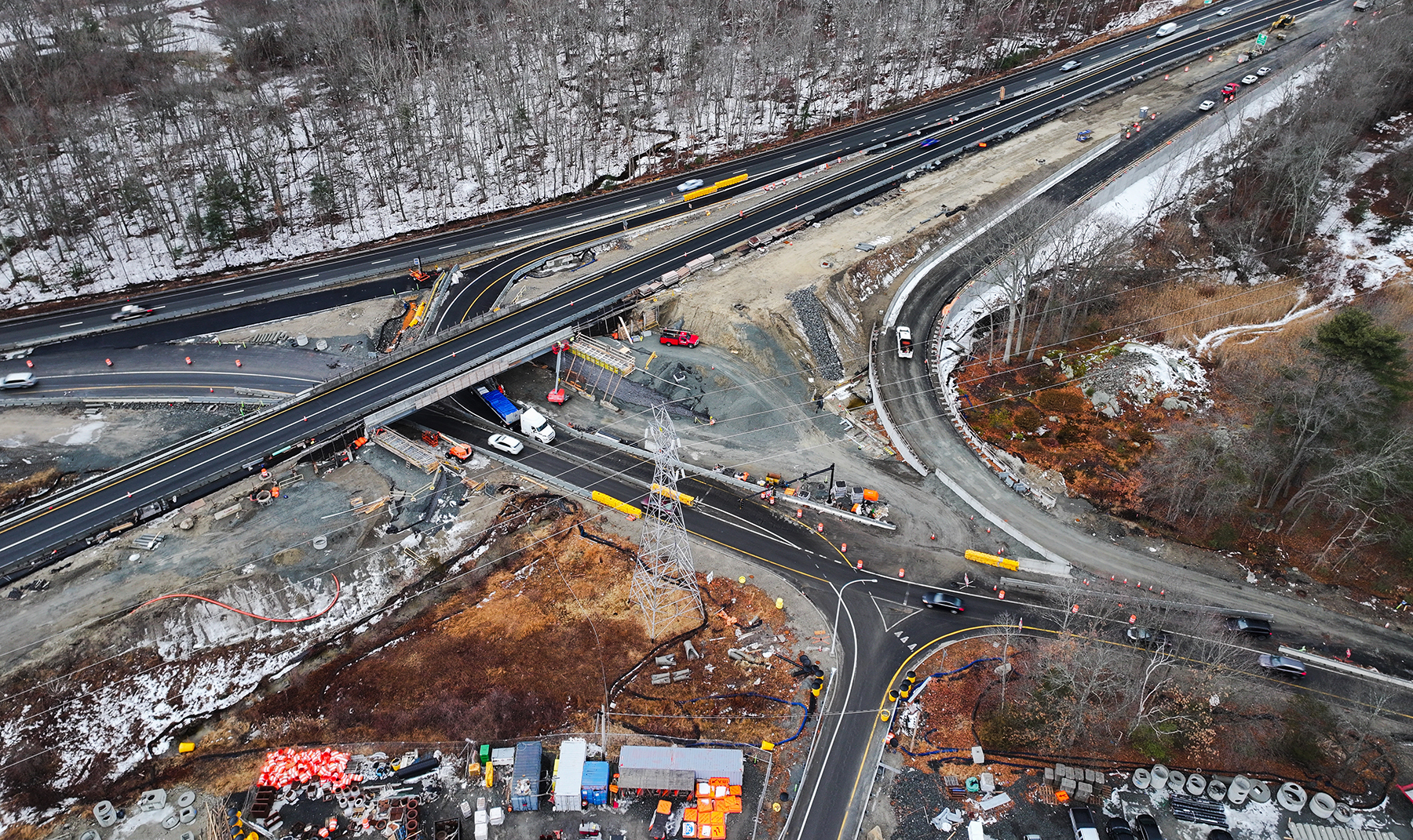 aerial view of a highway project aerial view of a highway project