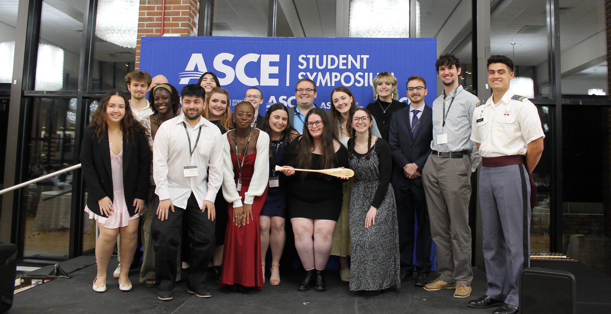 photo of the RIT student concrete canoe team