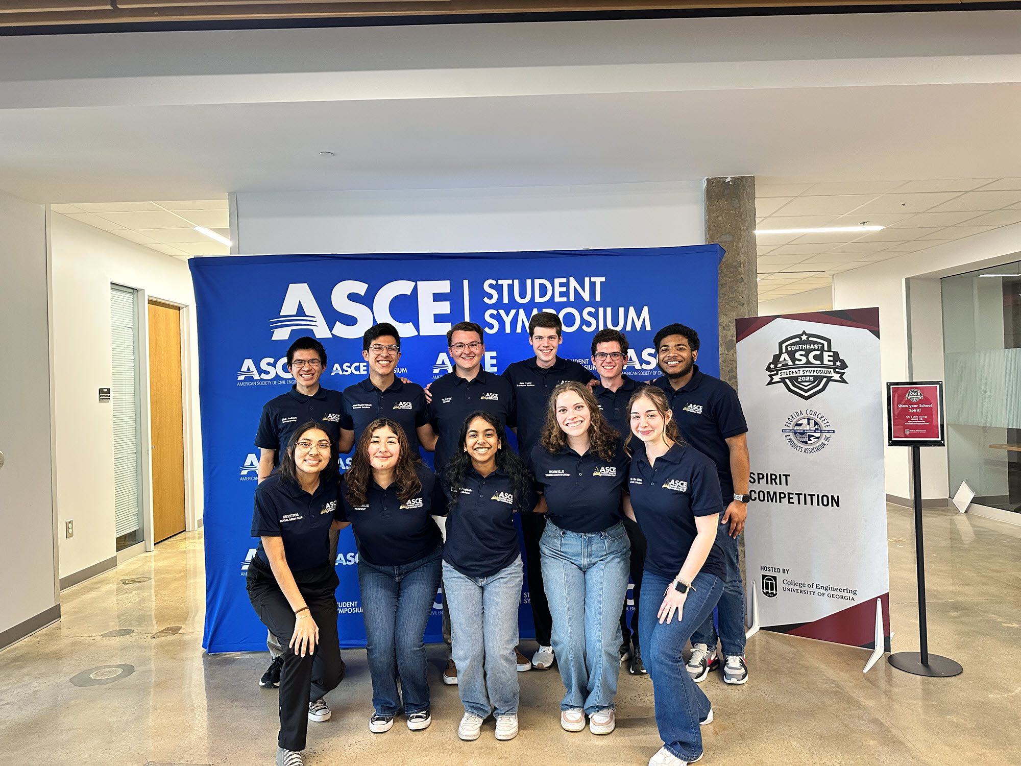 Photo of the Georgia Institute of Technology 2025 ASCE Sustainable Solutions Competition team