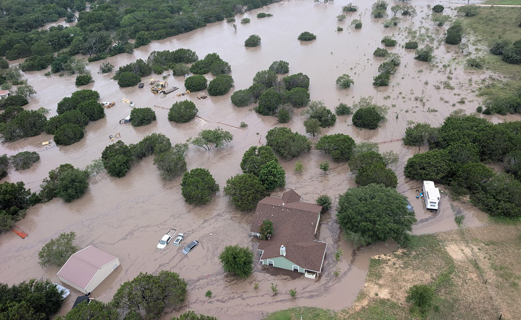 aerial view of flooding aerial view of flooding
