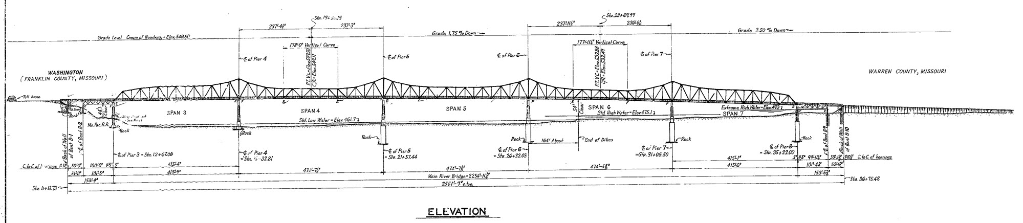 graphic of Washington Bridge design