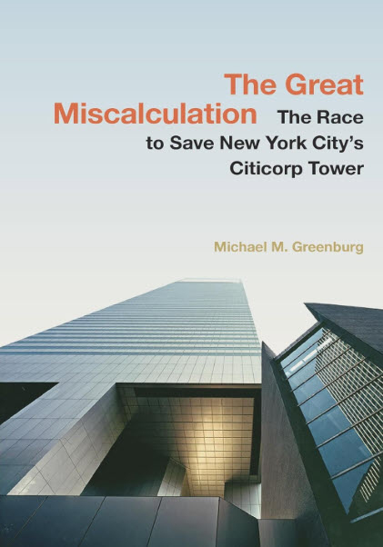 book cover of The Great Miscalculation featuring a skyscraper book cover of The Great Miscalculation featuring a skyscraper