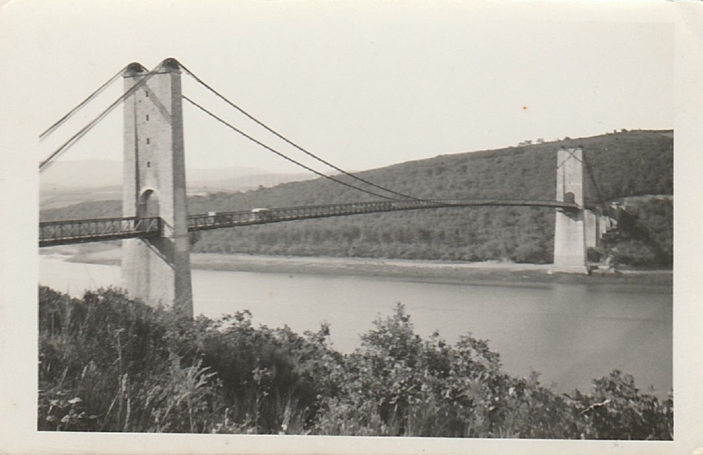 photo of Old Terenez Bridge prior to 1951 reconstruction