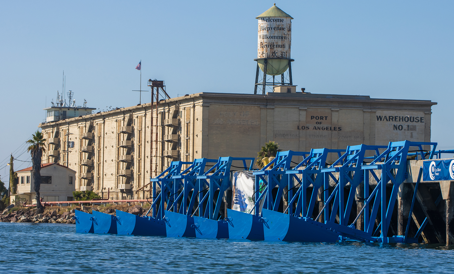 the shore-based energy project is shown