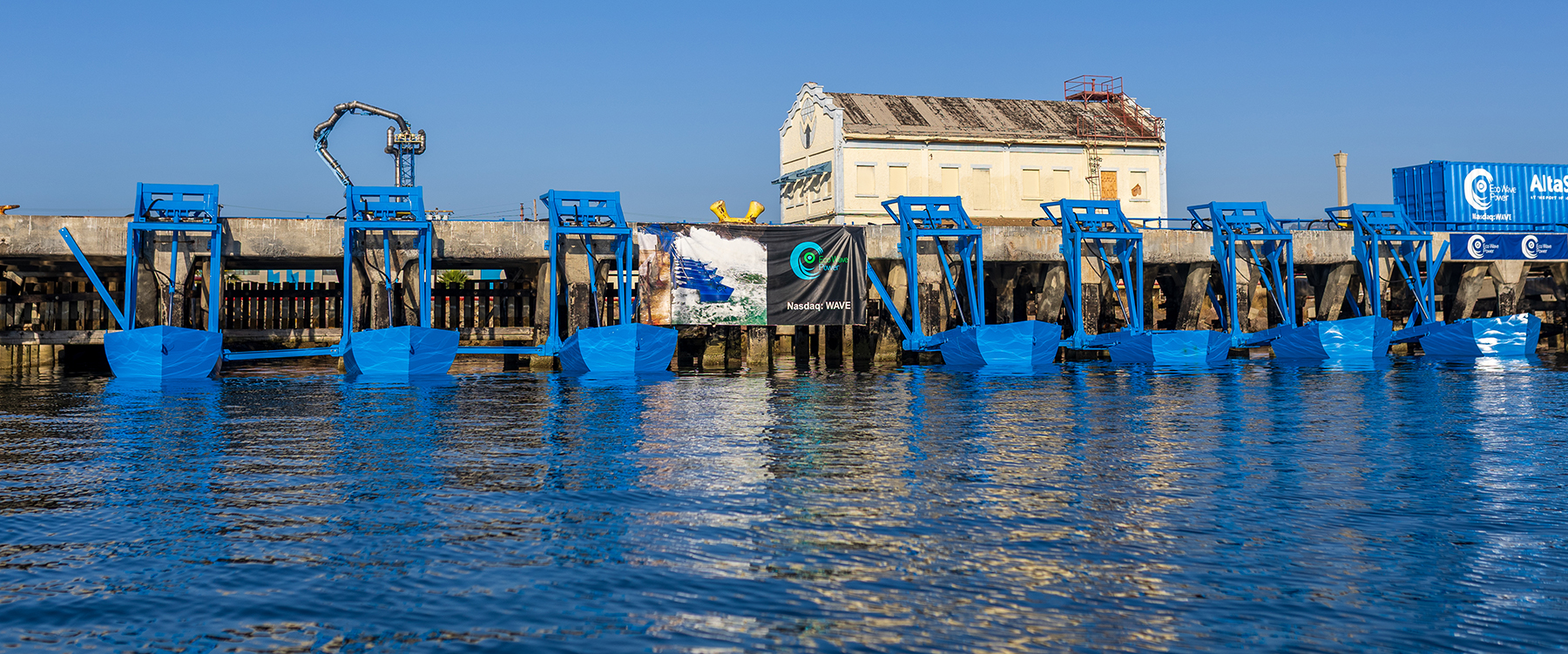 the shore-based energy project is shown