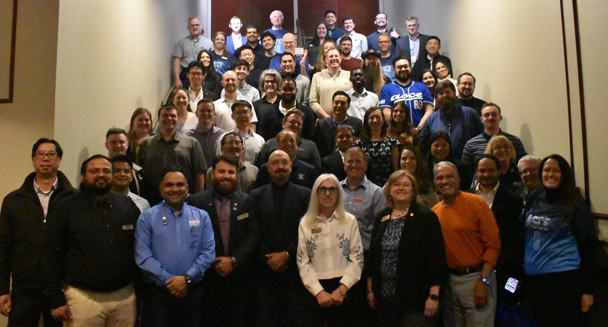 Group photo of attendees at the 2026 Reno MRLC including ASCE presidential officers 